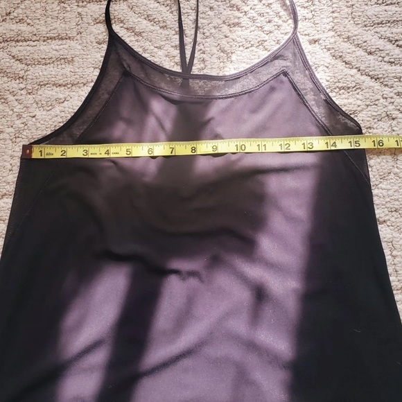 Lululemon Black Mesh Strappy Tank - Picture 5 of 6